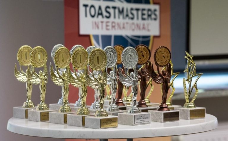 Toastmaster Trophies 1st 2nd and 3rd place